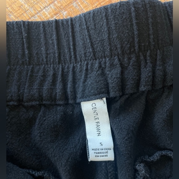 Gentle Fawn Black Wide Leg Linen Blend Julius Pants Women's Small - Picture 10 of 16